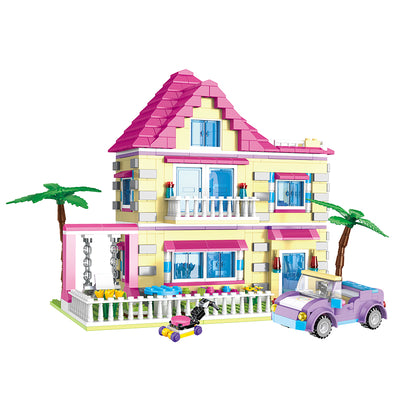 COGO 892PCS Fashionable Girl Villa Building Block Toy