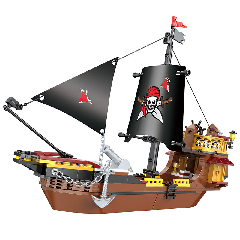 COGO 308PCS Pirate Pirate Ship Birdie Building Block Toy