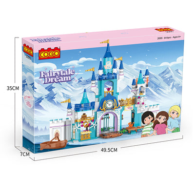 COGO 644PCS Girls Castle Building Block Toy