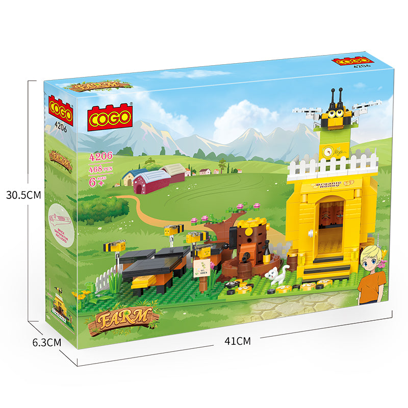 COGO 468PCS Farm Apiary Building Block Toys