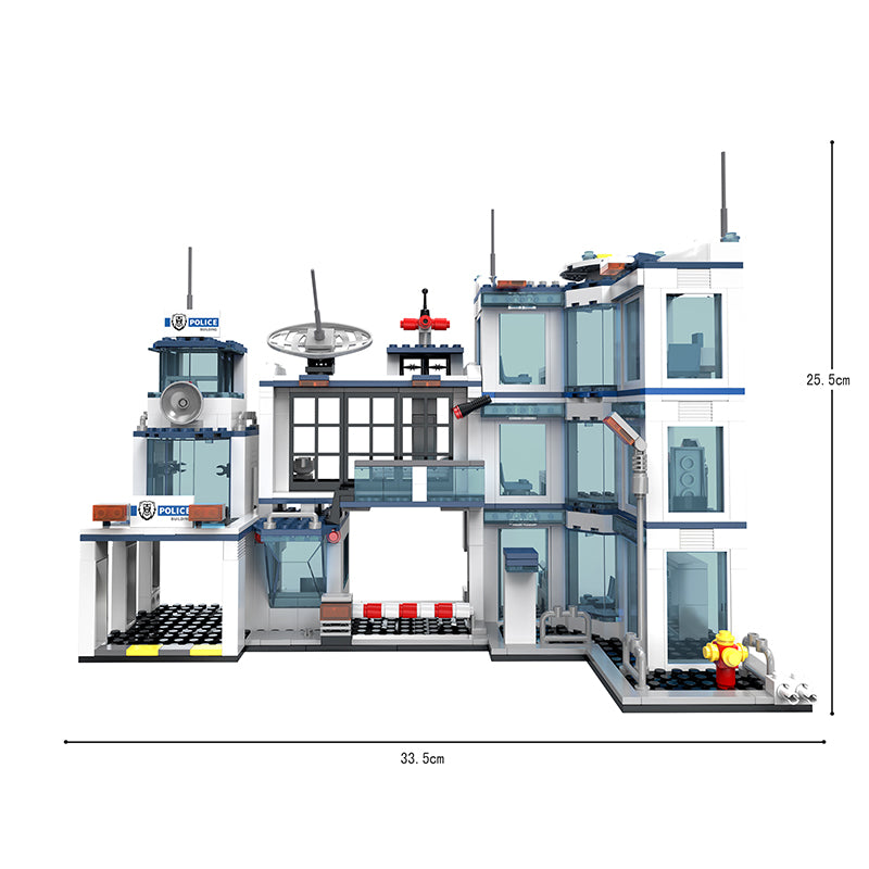 COGO 950PCS 警察大楼积木玩具
