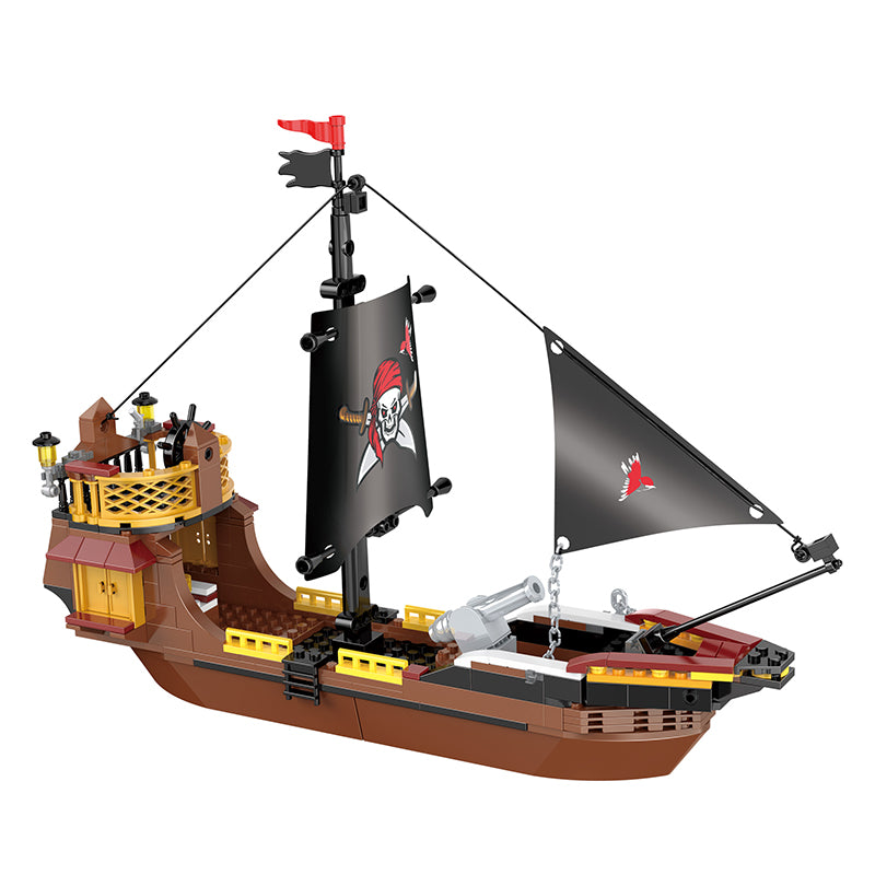 COGO 308PCS Pirate Pirate Ship Birdie Building Block Toy