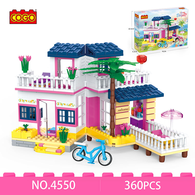 COGO 360PCS 女孩阳光别墅积木玩具