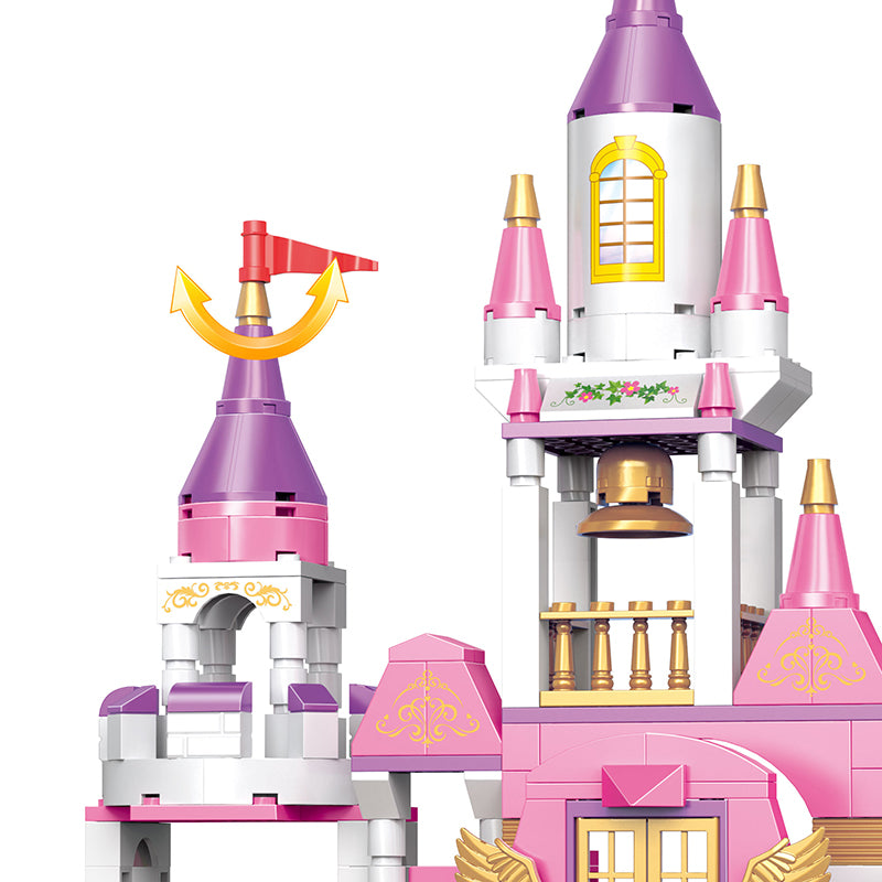 COGO 516PCS Girls Starry Sky Castle Building Block Toy