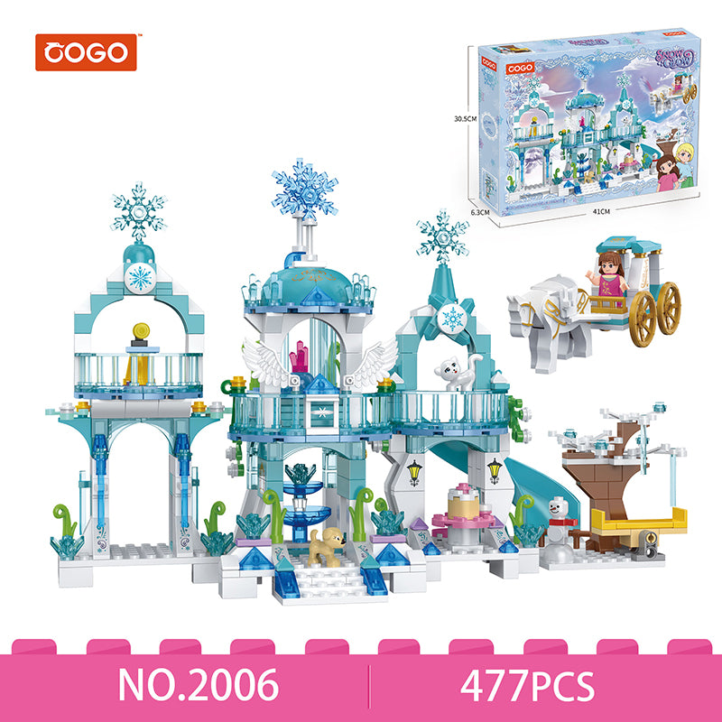 COGO 477 PCS女孩城堡积木玩具