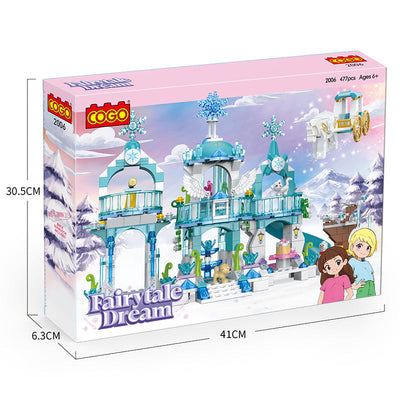 COGO 477PCS Girls Castle Building Block Toy