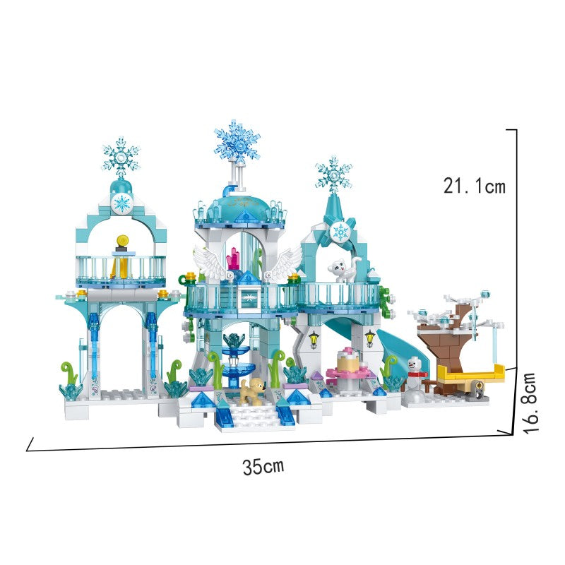 COGO 477PCS Girls Castle Building Block Toy