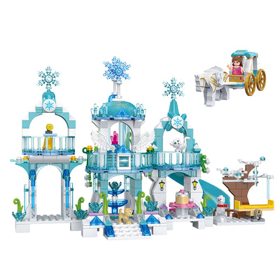COGO 477PCS Girls Castle Building Block Toy
