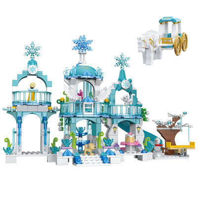 COGO 477PCS Girls Castle Building Block Toy