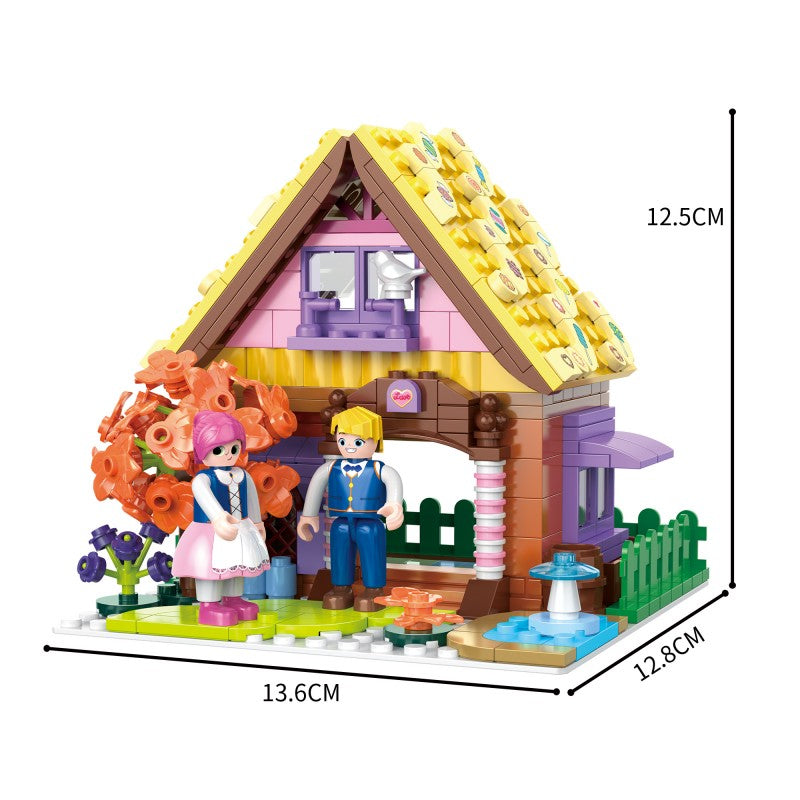 COGO 484PCS World Fairytale Dream Series Candy House Building Blocks Toys