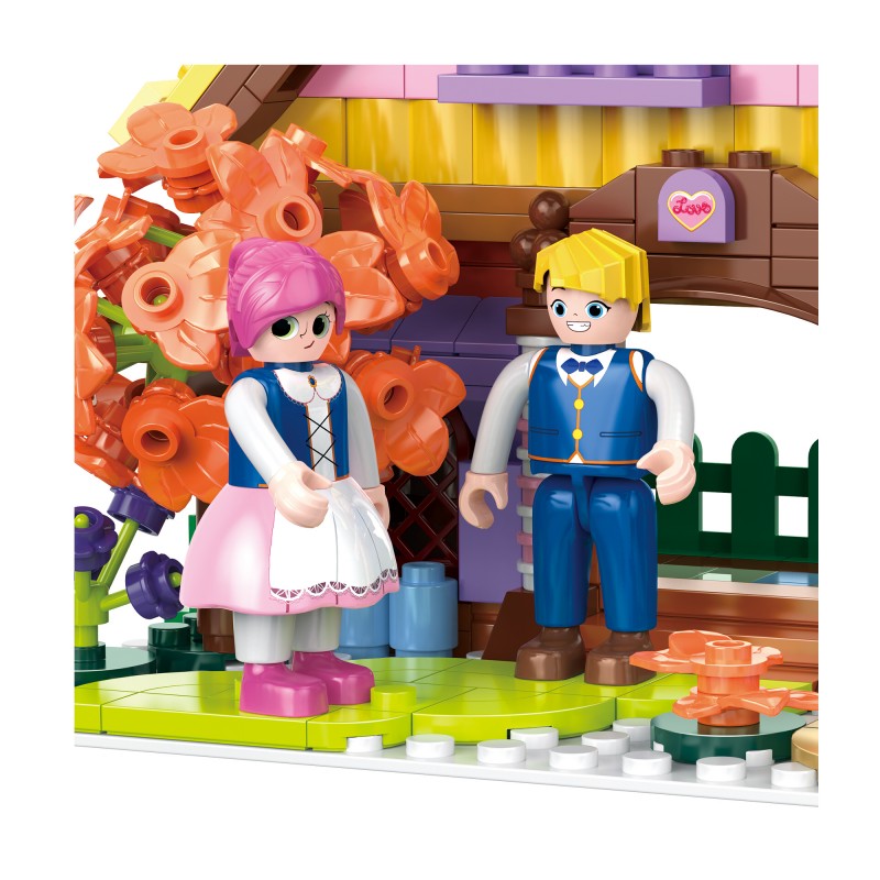 COGO 484PCS World Fairytale Dream Series Candy House Building Blocks Toys