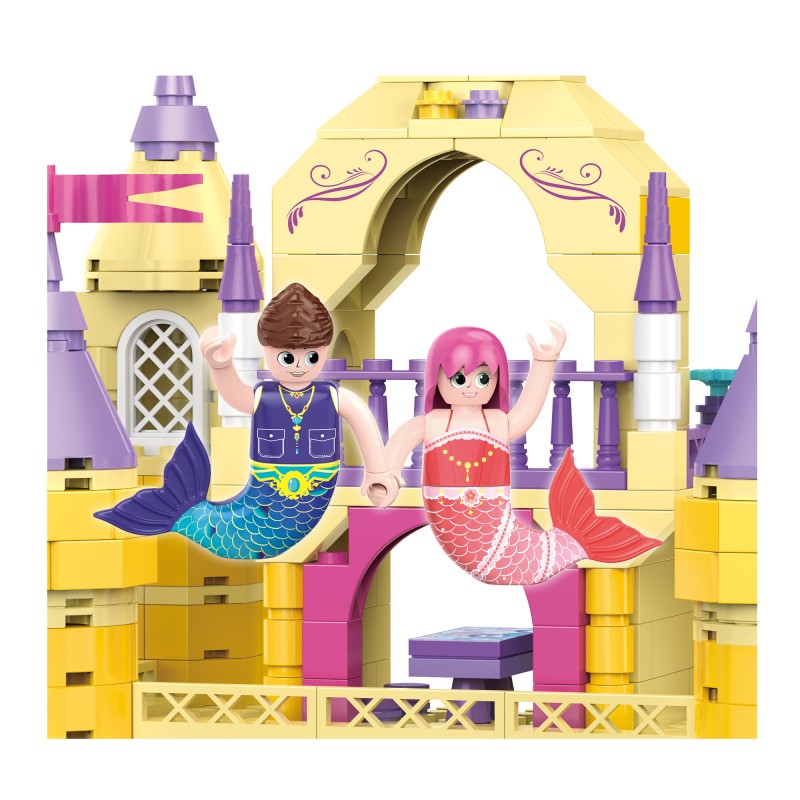 COGO 527PCS Ocean Scenery Series Enchanted Castle Building Blocks Toys