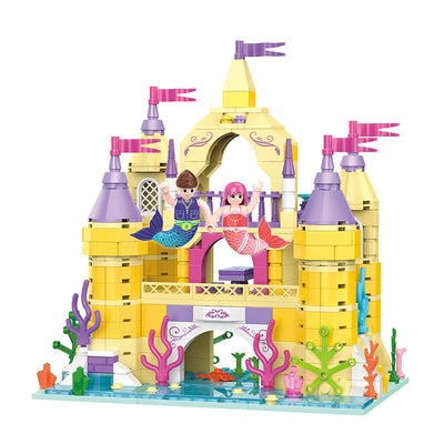 COGO 488PCS Ocean Scenery Series Enchanted Castle Building Blocks Toys