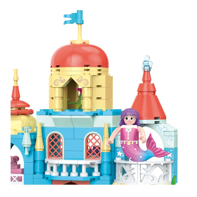 海洋景色系列小颗粒积木-秘密珍珠城堡/384PCS