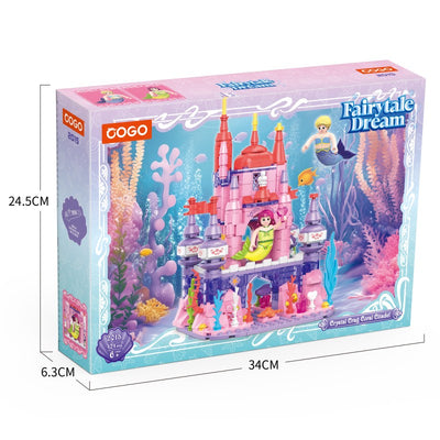 COGO 424PCS Ocean Scenery Series Coral Citadel Building Blocks Toys