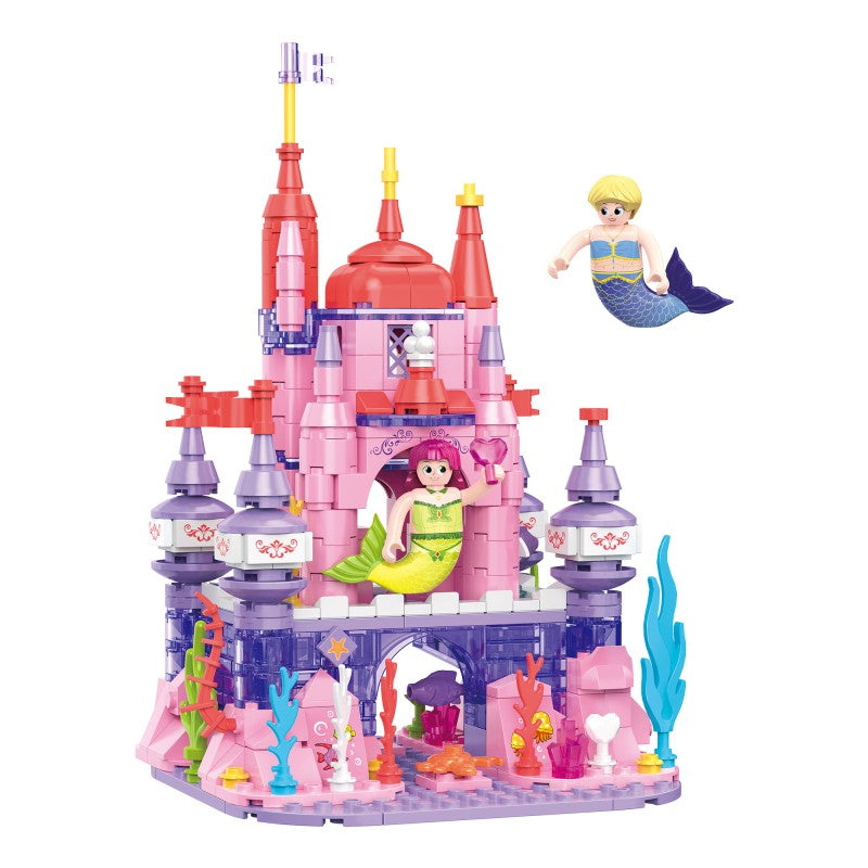 COGO 424PCS Ocean Scenery Series Coral Citadel Building Blocks Toys