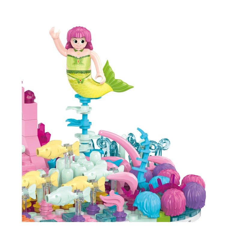 COGO 366PCS Ocean Scenery Series Fairy Coral Wonderland Building Blocks Toys
