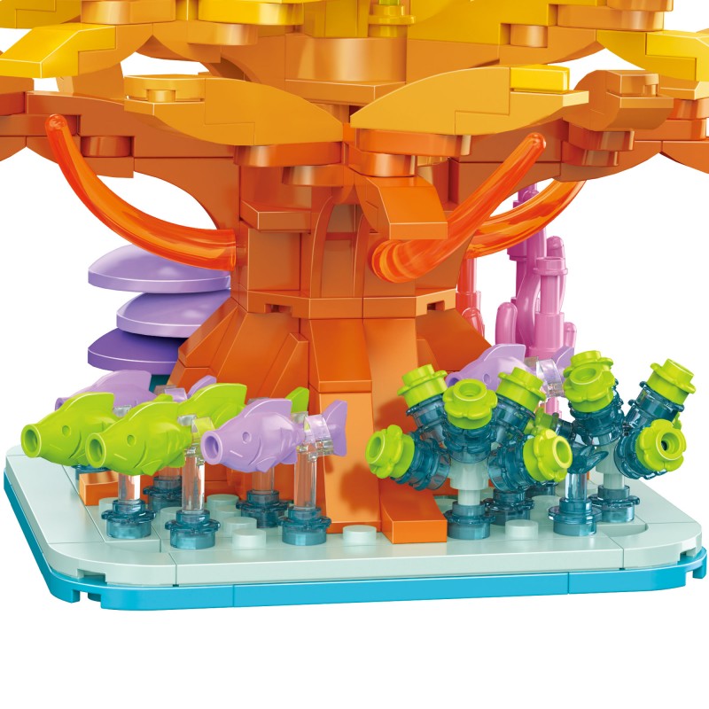 COGO 395PCS Ocean Scenery Series Fairy Dream Coral Tree Building Blocks Toys