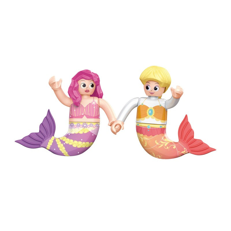 COGO 625PCS Ocean Scenery Series Fairy Seashell Garden Building Blocks Toys