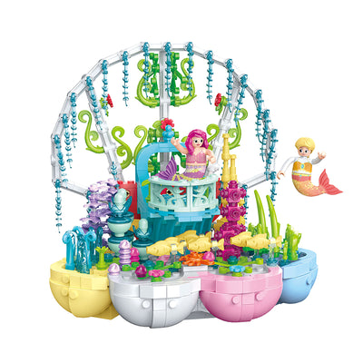 COGO 600PCS Ocean Scenery Series Fairy Seashell Garden Building Blocks Toys