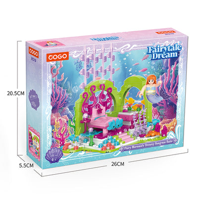 COGO 286PCS Ocean Scenery Series Fairy Dreamy House Building Blocks Toys