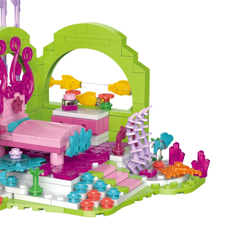 COGO 291PCS Ocean Scenery Series Fairy Dreamy House Building Blocks Toys