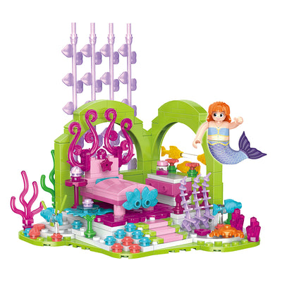 COGO 286PCS Ocean Scenery Series Fairy Dreamy House Building Blocks Toys
