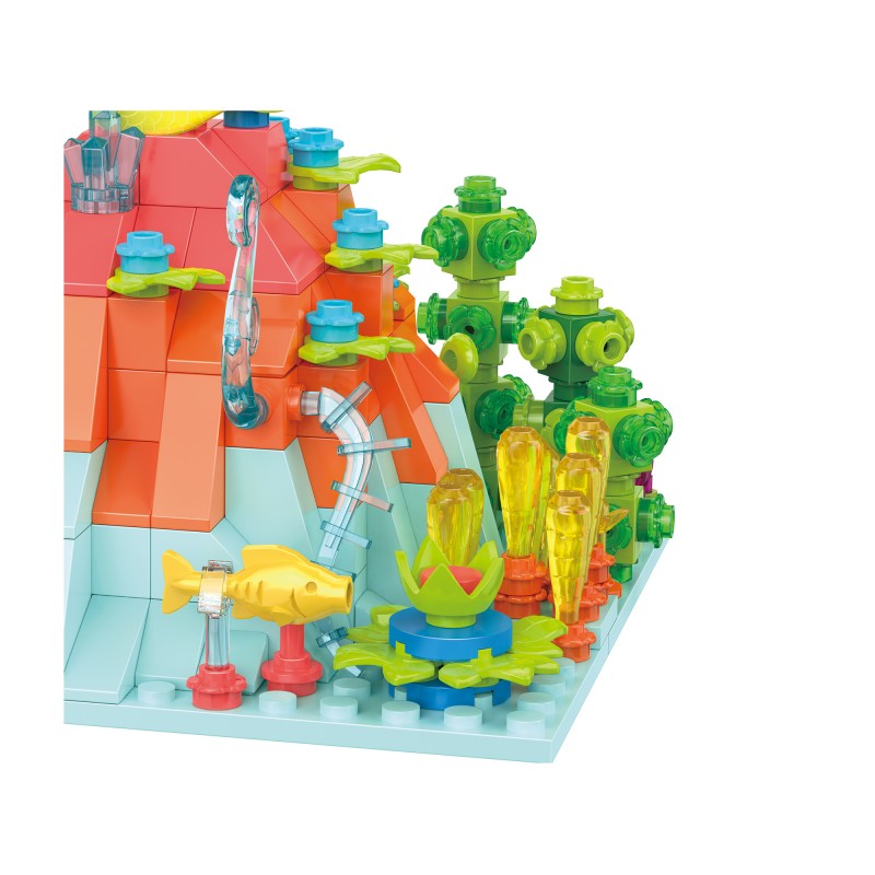 COGO 347PCS Ocean Scenery Series Fairy Coral Hill Building Blocks Toys