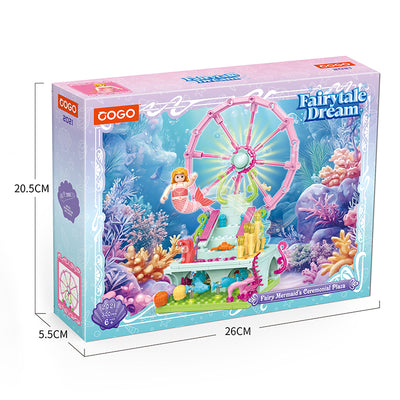 COGO 293PCS Ocean Scenery Series Fairy Plaza Building Blocks Toys