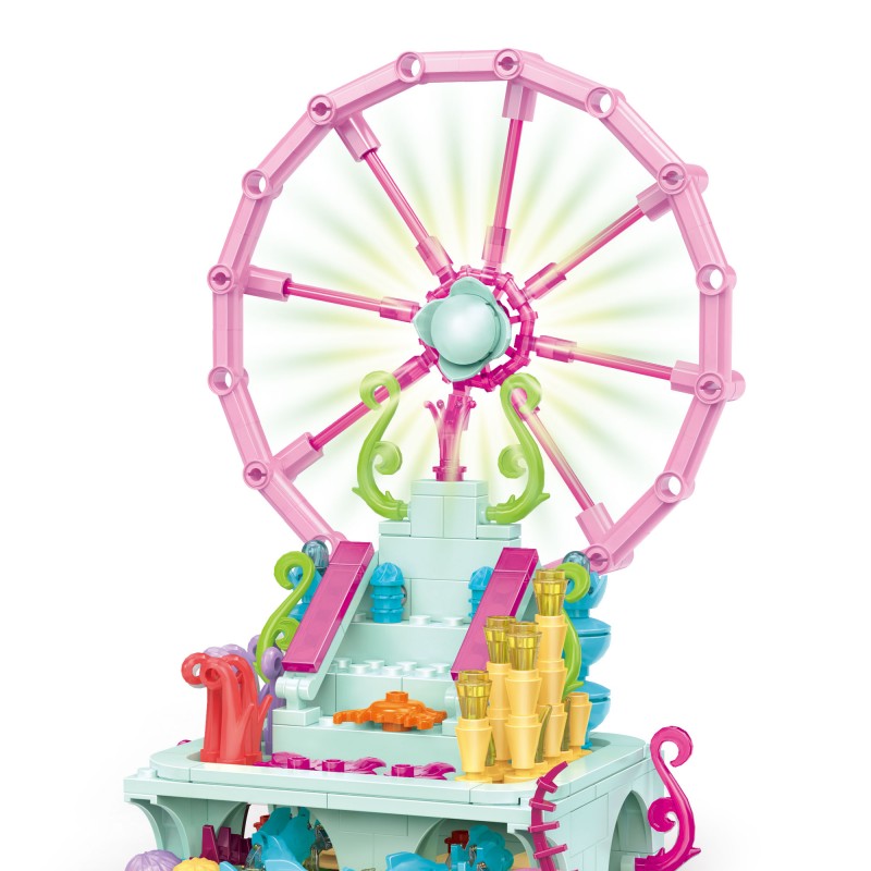 COGO 300PCS Ocean Scenery Series Fairy Plaza Building Blocks Toys