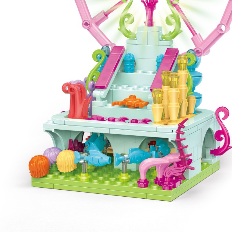 COGO 300PCS Ocean Scenery Series Fairy Plaza Building Blocks Toys