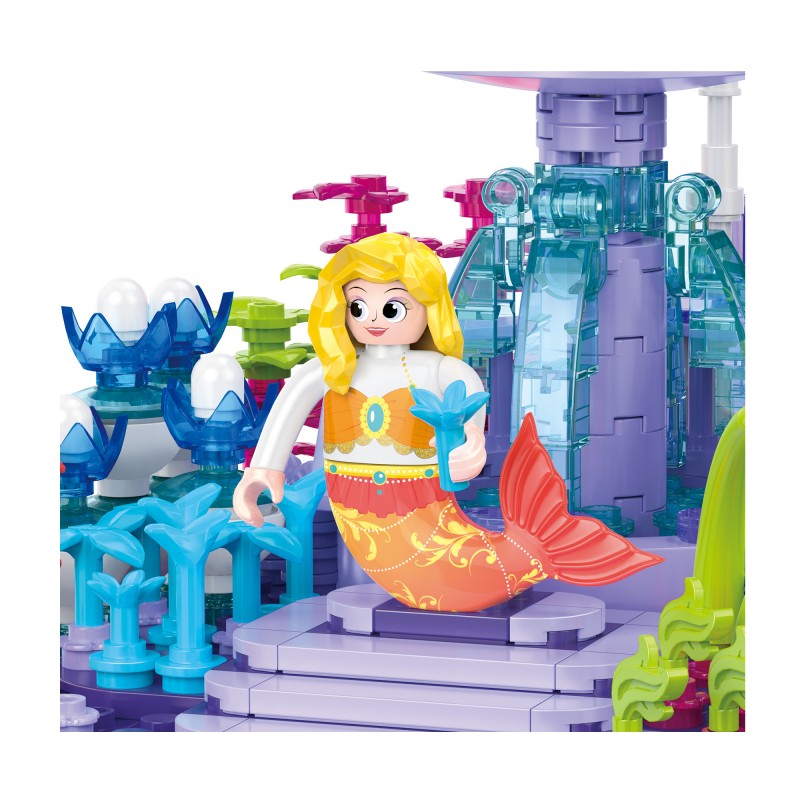 COGO 397PCS Ocean Scenery Series Fairy Coral Square Building Blocks Toys