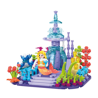 COGO 387PCS Ocean Scenery Series Fairy Coral Square Building Blocks Toys