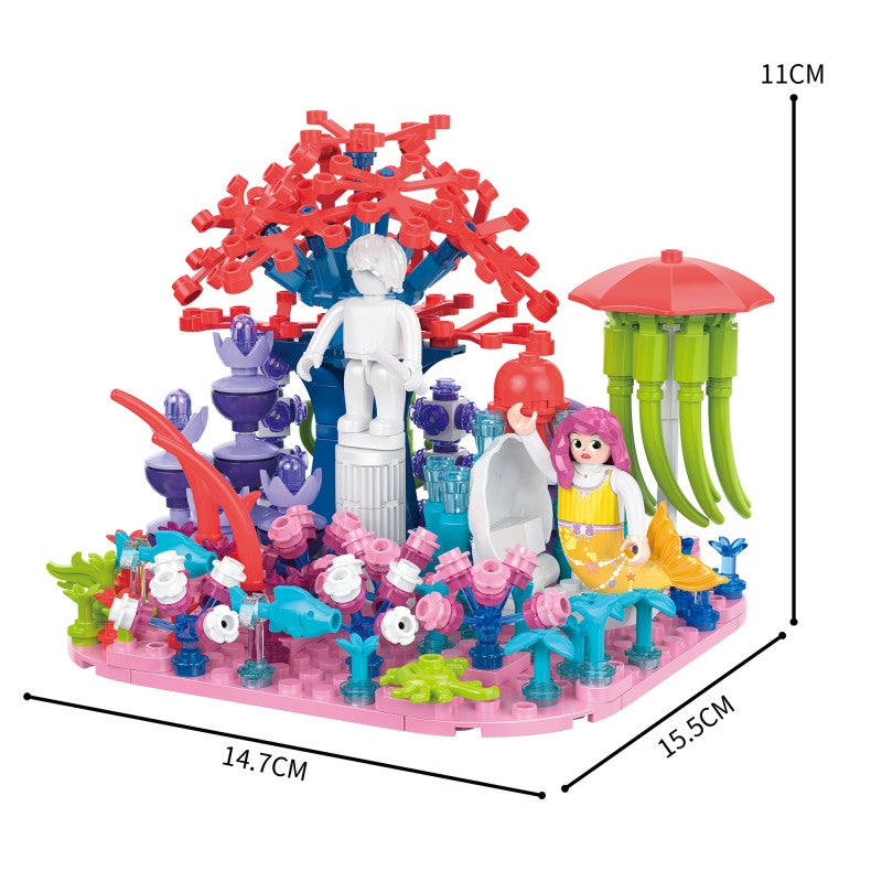 COGO 402PCS Ocean Scenery Series Fairy Coral Grove Building Blocks Toys
