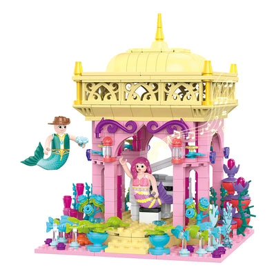 COGO 497PCS Ocean Scenery Series Fairy Music Pavilion Building Blocks Toys