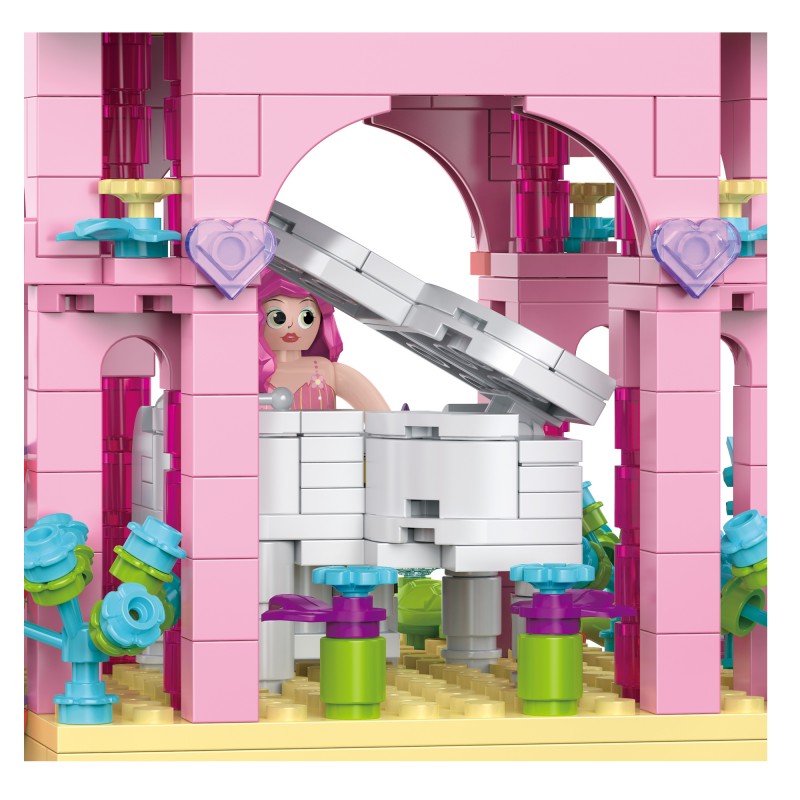 COGO 520PCS Ocean Scenery Series Fairy Music Pavilion Building Blocks Toys