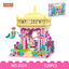 COGO 520PCS Ocean Scenery Series Fairy Music Pavilion Building Blocks Toys