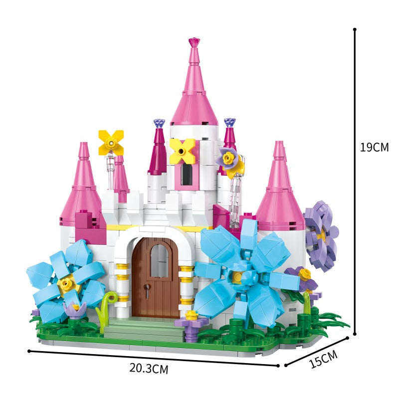 COGO 531PCS Fairytale Flower Castle Building Blocks Toys