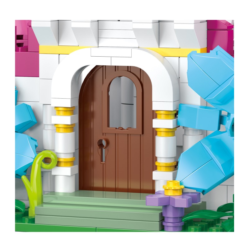 COGO 531PCS Fairytale Flower Castle Building Blocks Toys
