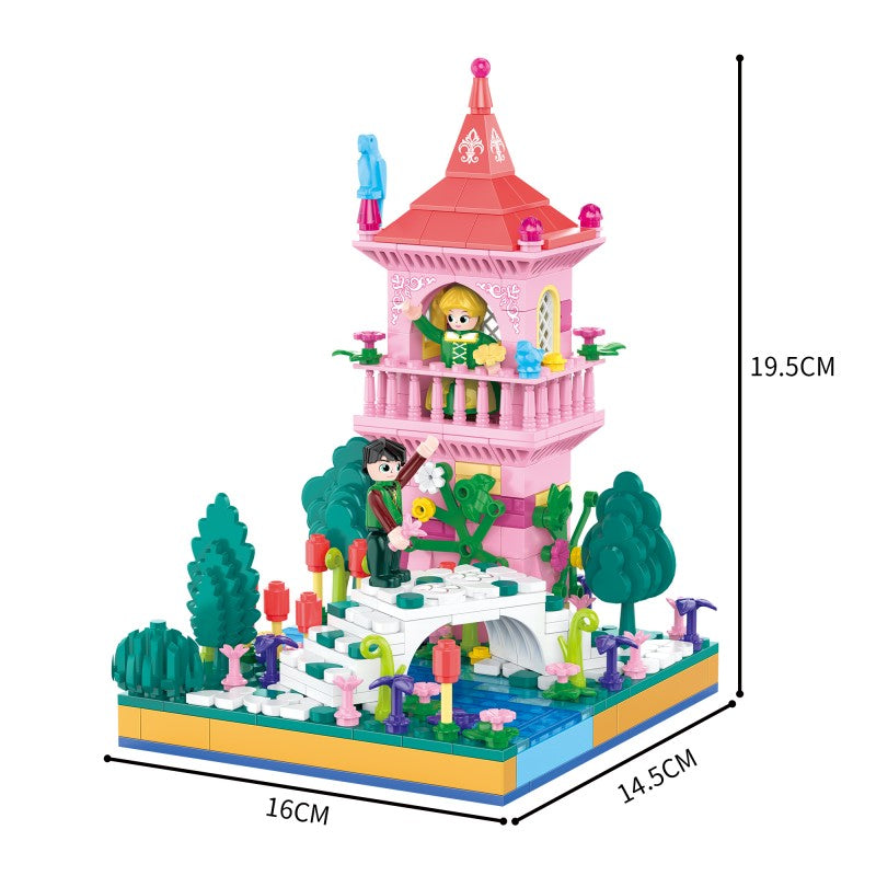 COGO 409PCS World Folktales Series Princess Building Blocks Toys