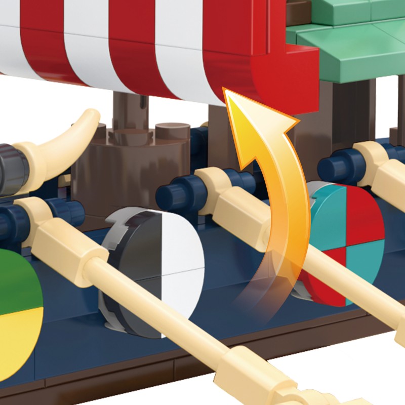 COGO 302PCS Creative Ornamental Boat Building Block Toys