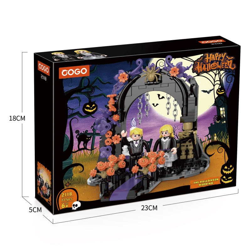 COGO 252PCS Happy Halloween Series Girls Building Blocks Toys