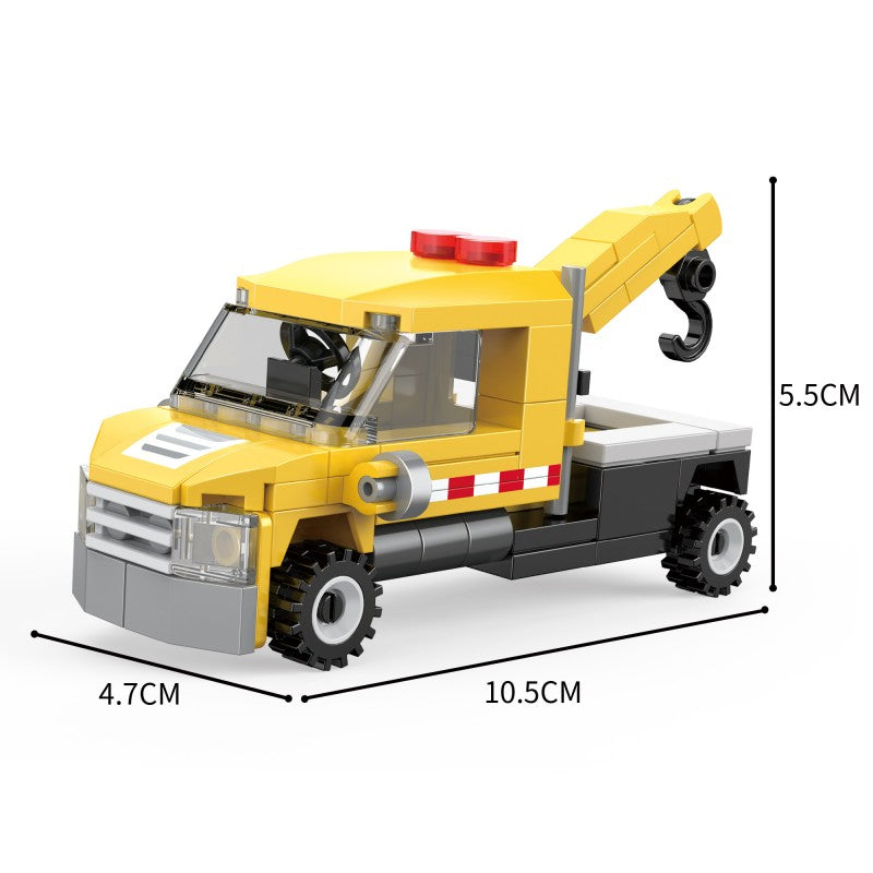 COGO Eight Mini City Car Building Block Toys
