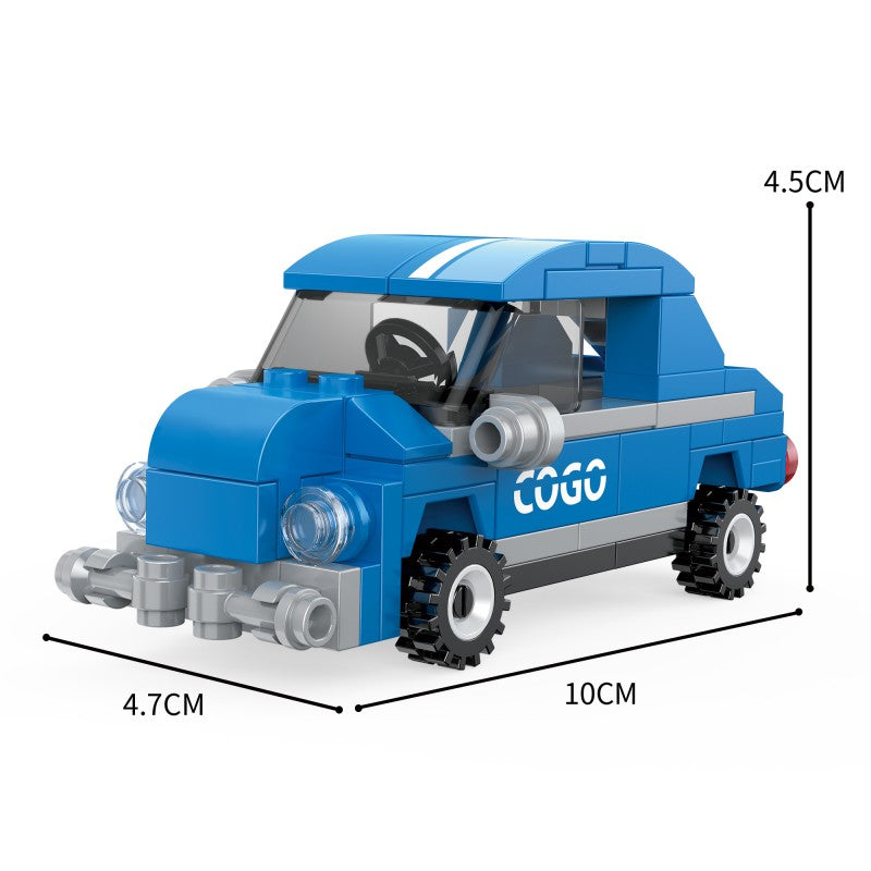 COGO Eight Mini City Car Building Block Toys