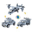 COGO 324PCS Creative Player Transformation Military Series Building Blocks Toys