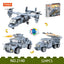 COGO 324PCS Creative Player Transformation Military Series Building Blocks Toys