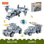 COGO 324PCS Creative Player Transformation Military Series Building Blocks Toys