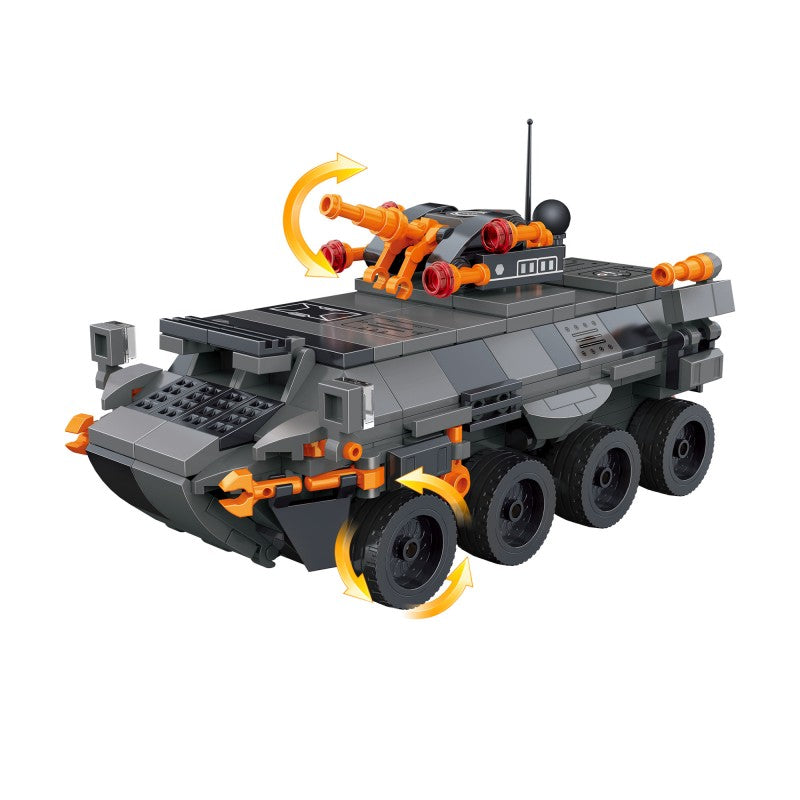 COGO 340PCS Creative Player Transformation Military Series Building Blocks Toys