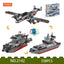 COGO 338PCS Creative Player Transformation Military Series Building Blocks Toys
