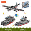 COGO 338PCS Creative Player Transformation Military Series Building Blocks Toys